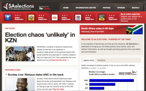 SA Elections Website
